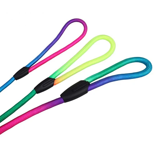 Новый прочный нейлоновый плетеный ремень радужного цвета поводок для собак