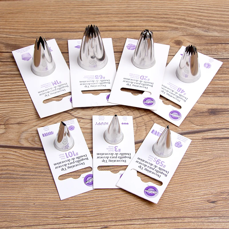 Вильтон Нержавеющая сталь 8 зубов насадка крем торт украшение для печенья сопла