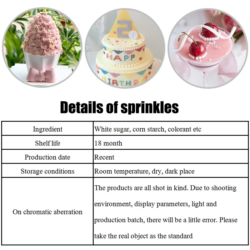 15 г белый бисер пищевого Перл сахар мяч Fondant (сахарная) для декорирования шоколада