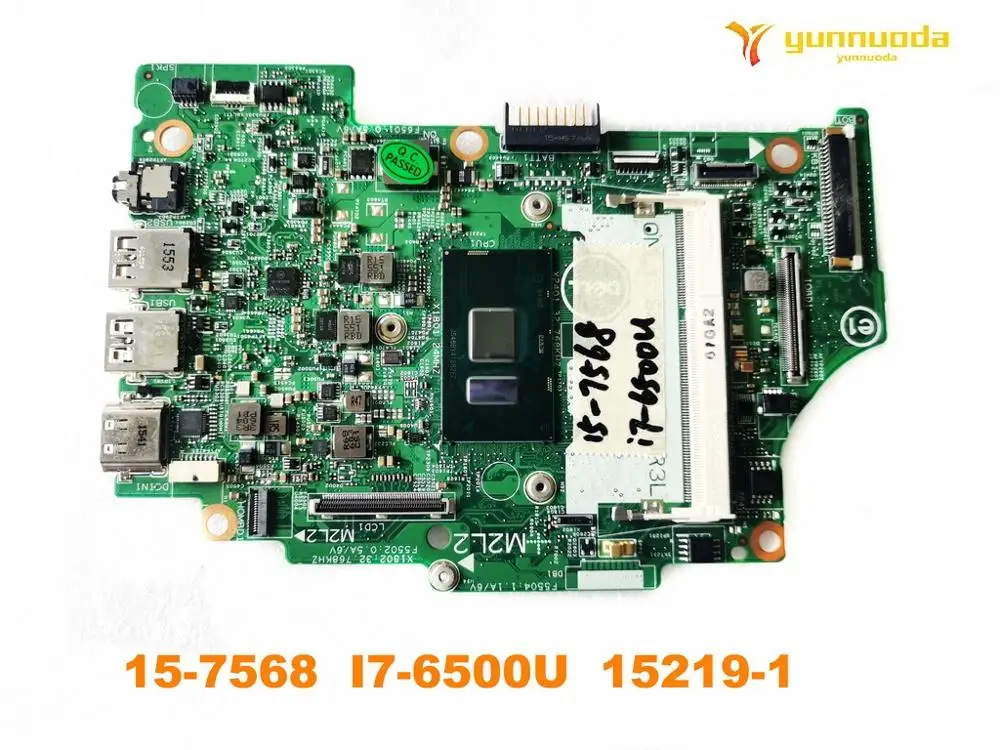 Оригинальный Для DELL 15-7568 материнская плата для ноутбука I7-6500U 15219-1 испытанное