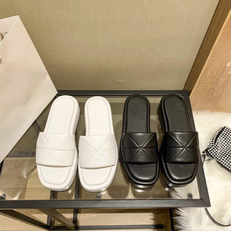 

High Quality Simple Fashion Platform Sandals Women Summer Cross Open Toe Fashion Slippers All-match Comfortable Women's Shoes