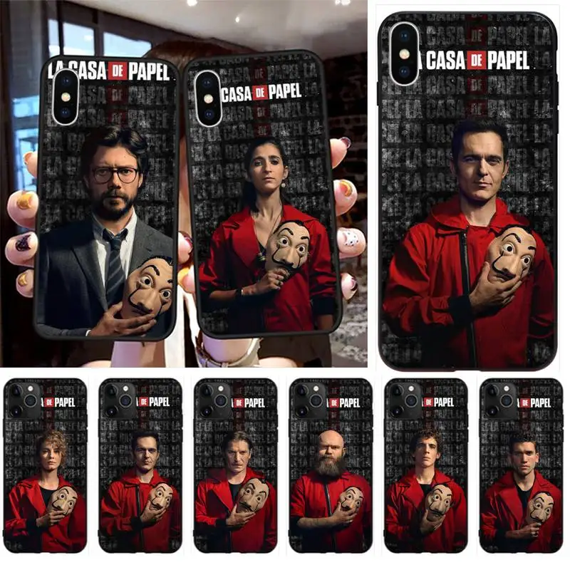 Чехол для телефона La Casa De Papel Money Heist мягкий силиконовый чехол из ТПУ iPhone 11 pro XS MAX 8 7 6