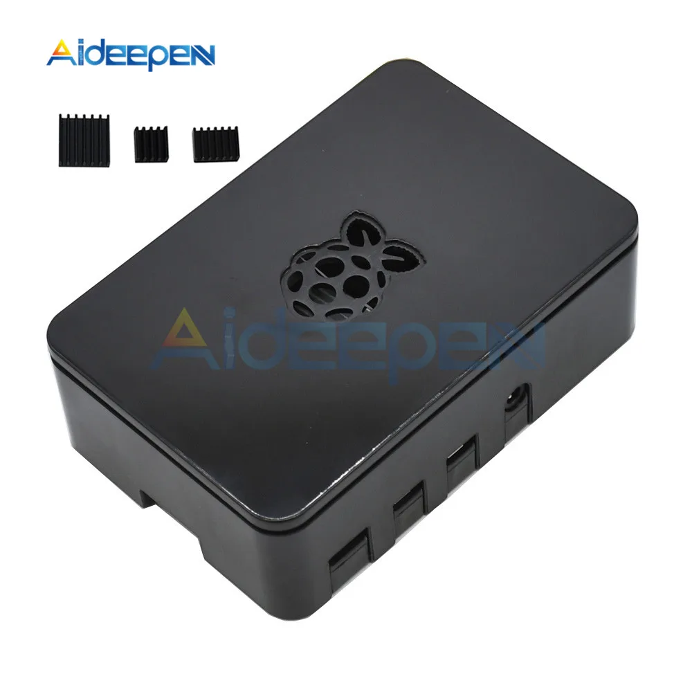 Черно-белый чехол для Raspberry PI 4 Модель B ABS пластиковый чехол Корпус корпуса КОРПУСА ДЛЯ PI4 с радиатором