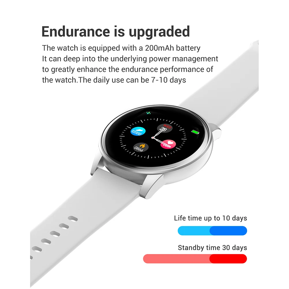 Смарт-часы Bluetooth 4 0 OLED Цвет Экран Smartband для мужчин и женщин модные фитнес трекер