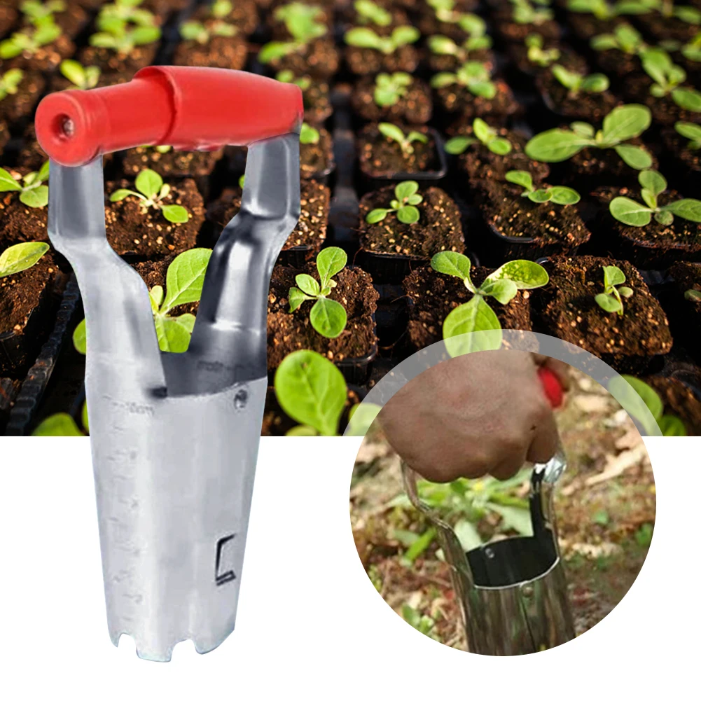 

Digging Refilling Hole Farming Supplies With Depth Marker Root Cultivate Seedling Transplanter For Planting Garden Tool Handhold
