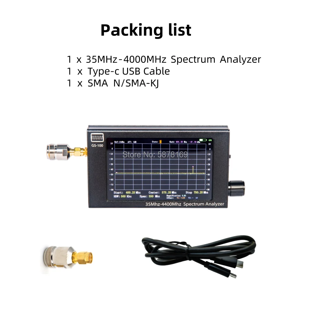 GS100 SSA TG R2S с трекинговым генератором 4 4G Входная частота 3 дюйма новый портативный