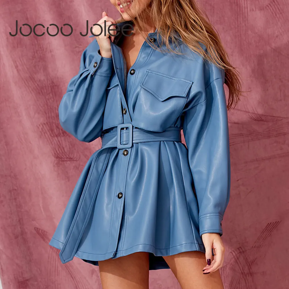 Платье Jocoo Jolee женское ТРАПЕЦИЕВИДНОЕ однобортное короткое платье из