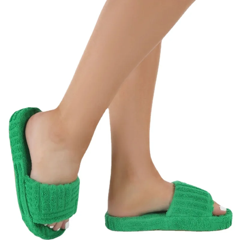 Горячая Распродажа оригинальные женские тисненые хлопковые тапочки в