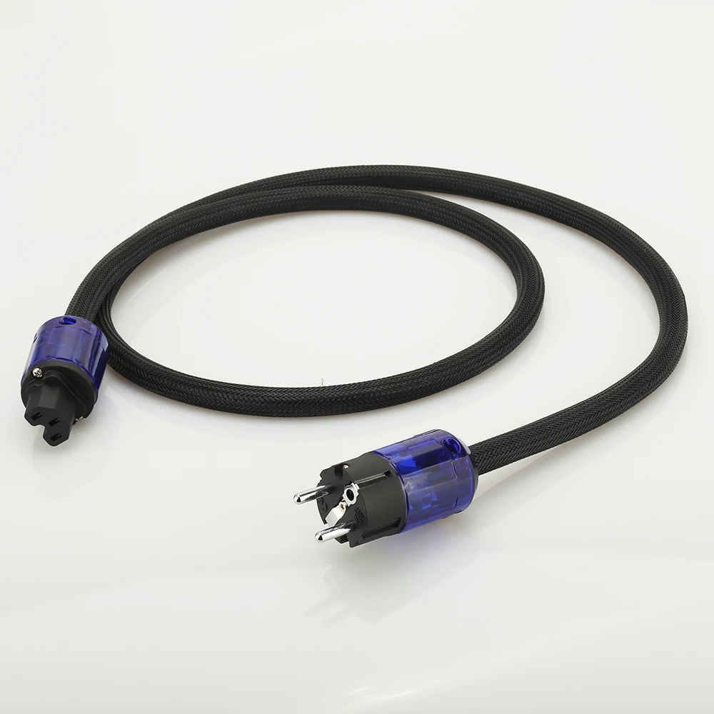 Hi End Schuko Кабель питания из чистой меди с P037E + C037 штепсельная вилка европейского