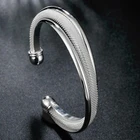 Браслет из стерлингового серебра 925 пробы с углом обзора, серебряное ювелирное изделие, модный серебристый браслет Aeyaiwfa aiaizha