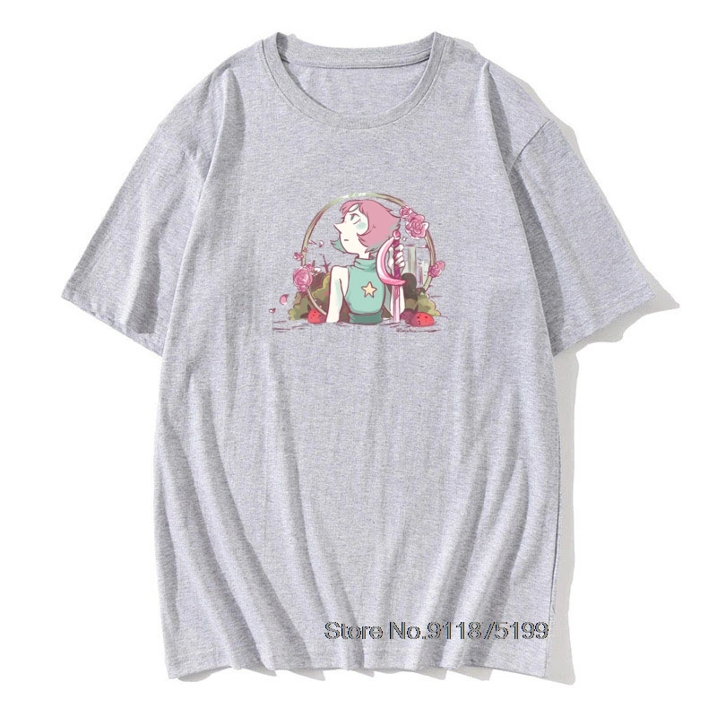 Мужская крутая футболка с клубничным полем Стивеном драгоценными камнями