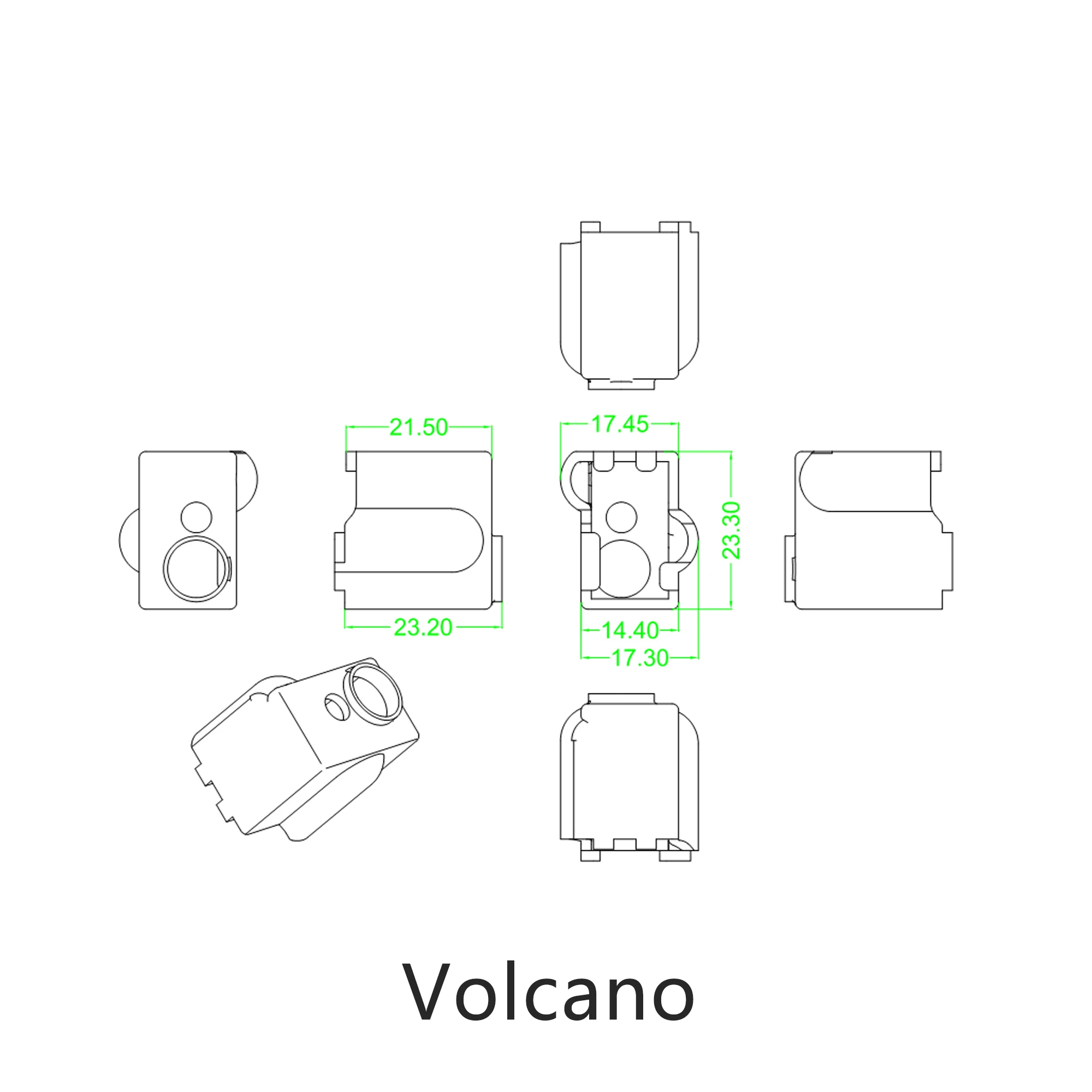 3d Принтер V6/MK7 MK8 MK9/MK10/Volnaco тепловой блок силиконовый рукав защитный силиконовый носок изоляционный чехол Чехол для теплового блока