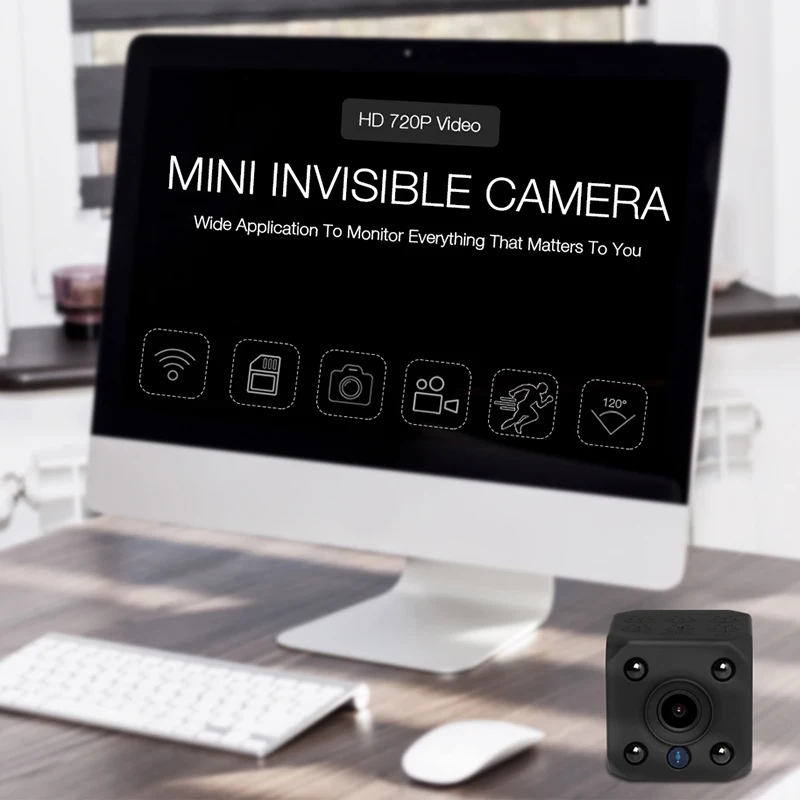 720P HD wifi Беспроводная мини ip-камера ночного видения детектор движения видеокамера