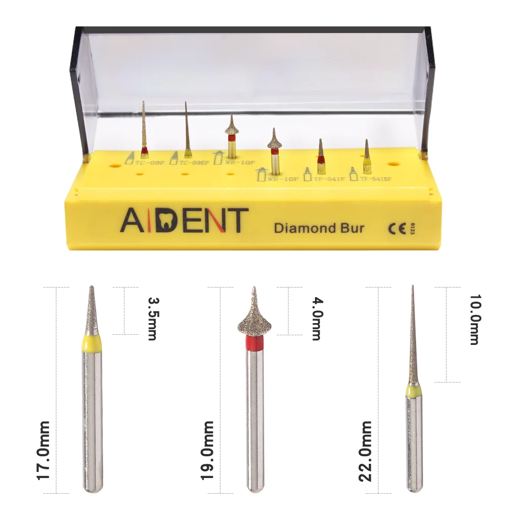 Зубов боры алмазный бор межзубных эмаль снижение набор сверл для