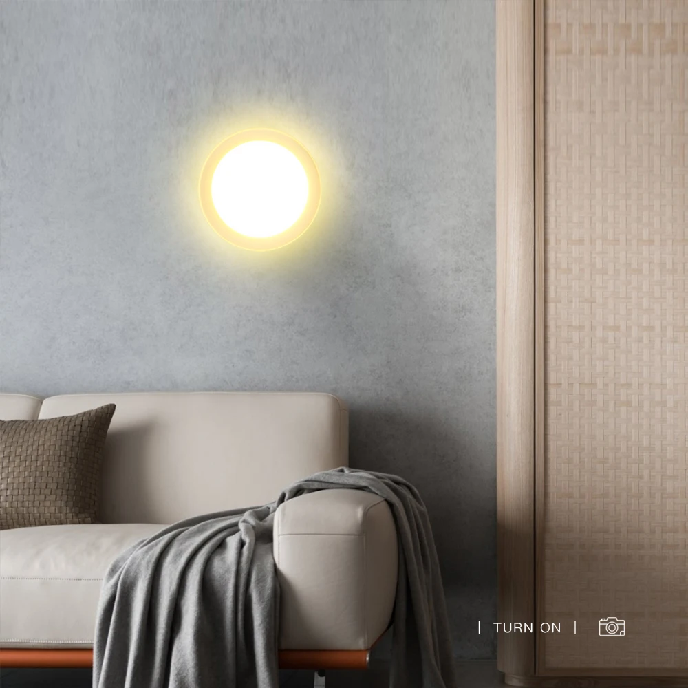 Светодиодный современный настенный светильник Творческий Круглый настенное