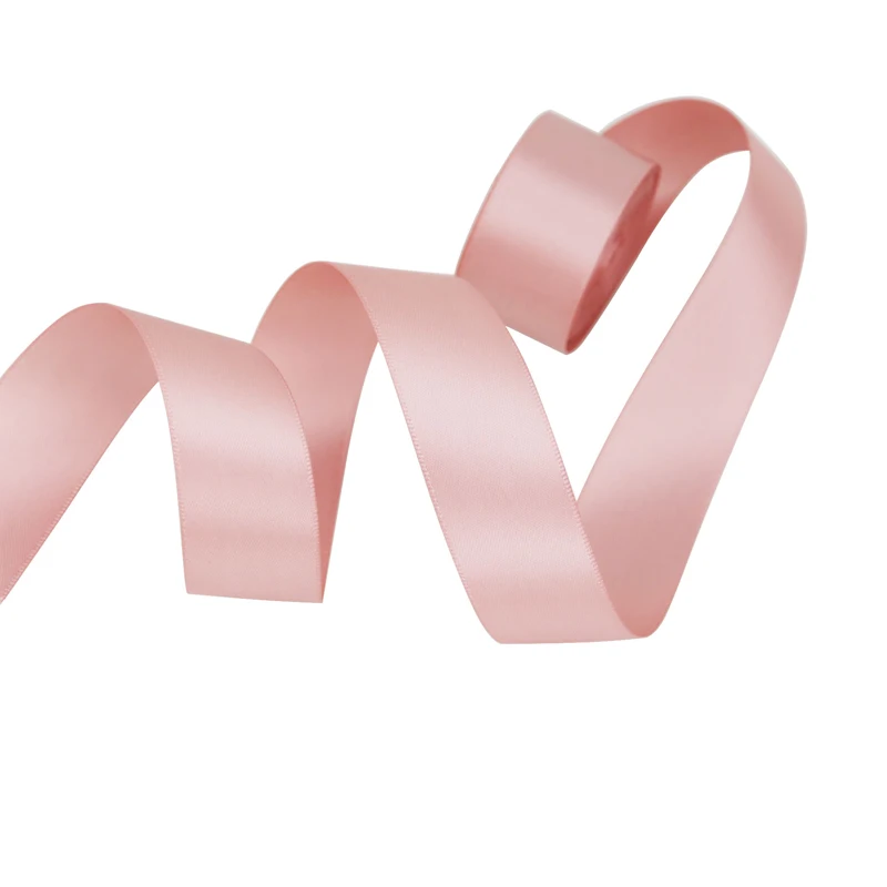 Pink 5 м/лот) 50 мм Двусторонняя атласная лента полиэстер рождественские ленты - Цвет: Pink