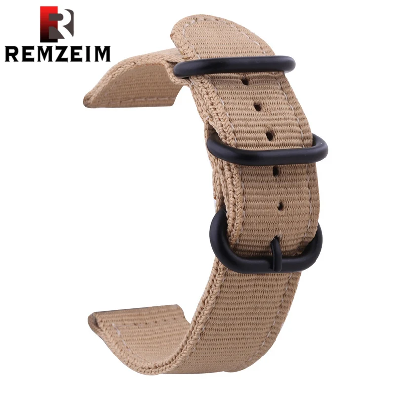 Ремешок нейлоновый для НАТО повседневный плетеный браслет в стиле милитари с