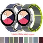 Ремешок нейлоновый для Samsung Galaxy Watch 3 45 мм41 мм 46 мм 42 мм Active 2 40 44 мм, браслет для смарт-часов Gear S3 S2 Correa, 20 мм 22 мм
