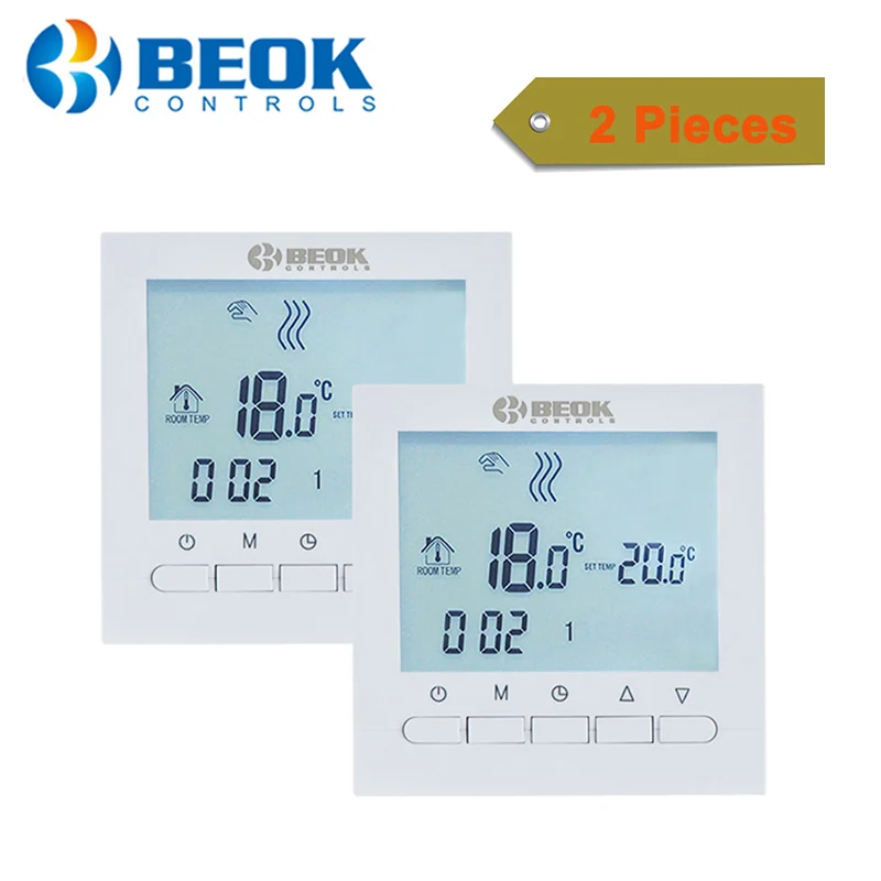 2 шт. программируемый газовый котел термостат 220 В Электрический терморегулятор