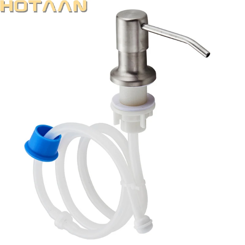 DIY Soap Dispenser Set Pump for Kitchen Sink and Tube Kit(Br