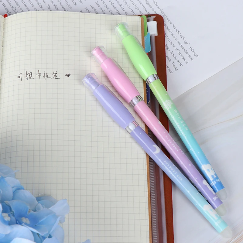 Стираемая ручка офисная штанга для ручек 0 38 мм синие/черные чернила стираемая