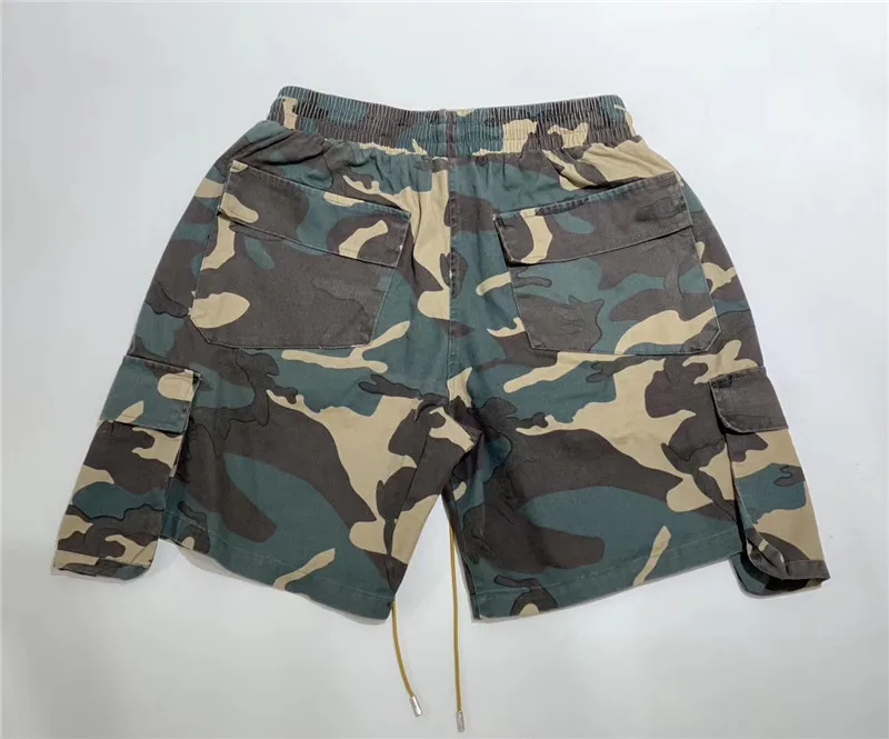 Плотные камуфляжные шорты RHUDE для мужчин и женщин мужские с несколькими