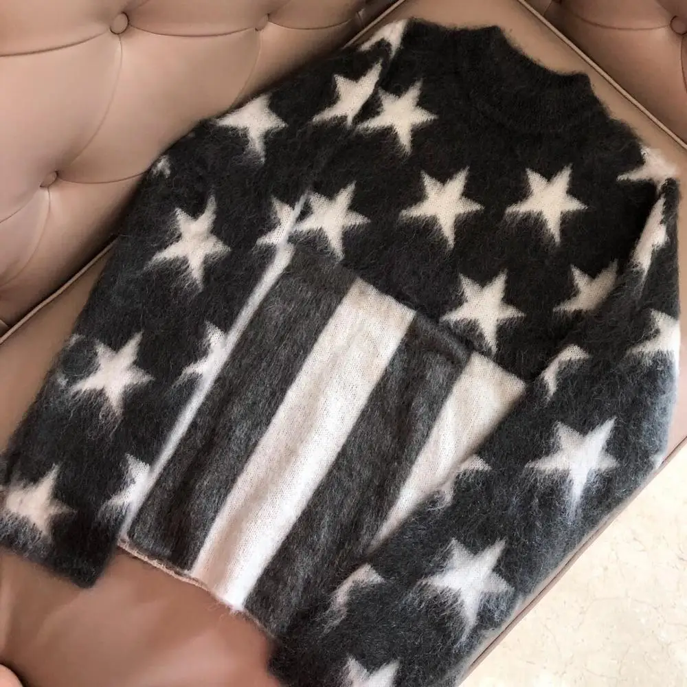 Высокое качество 2019 Новый женский шерстяной свитер с длинным рукавом Женский