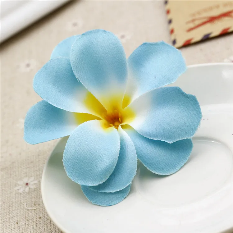 10 шт. 7 см Plumeria гавайские шелковые искусственные головки цветов пляжная