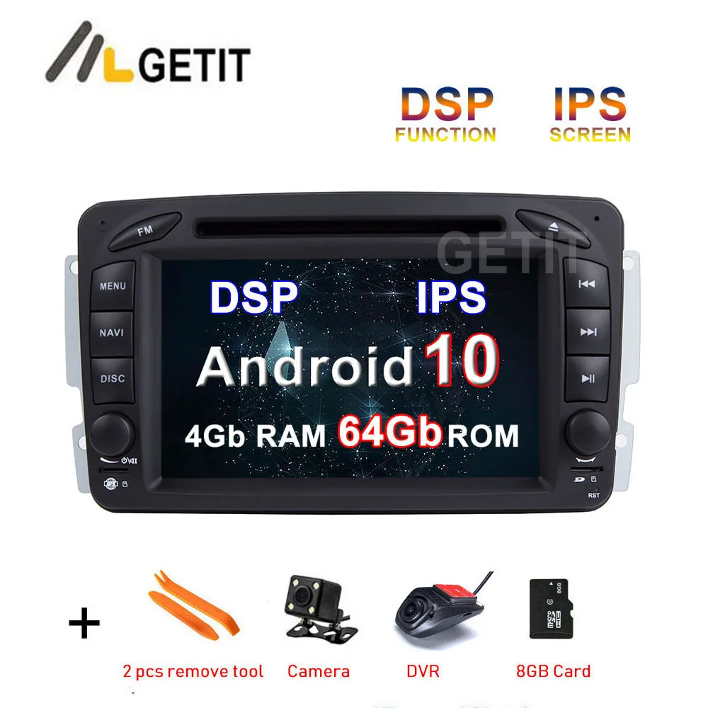 IPS DSP Android 10 Автомобильный DVD стерео Мультимедиа Радио GPS для