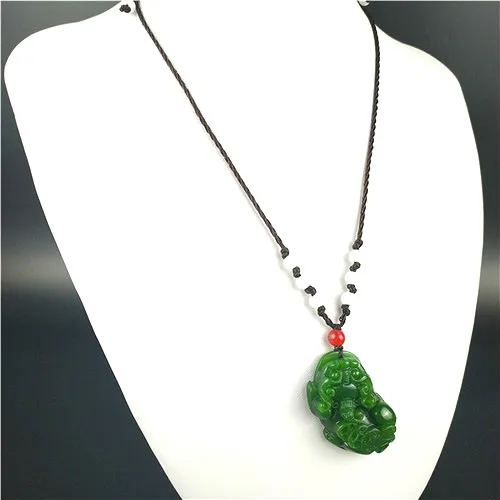 Натуральные зеленые китайские нефритовые аксессуары модные очаровательные