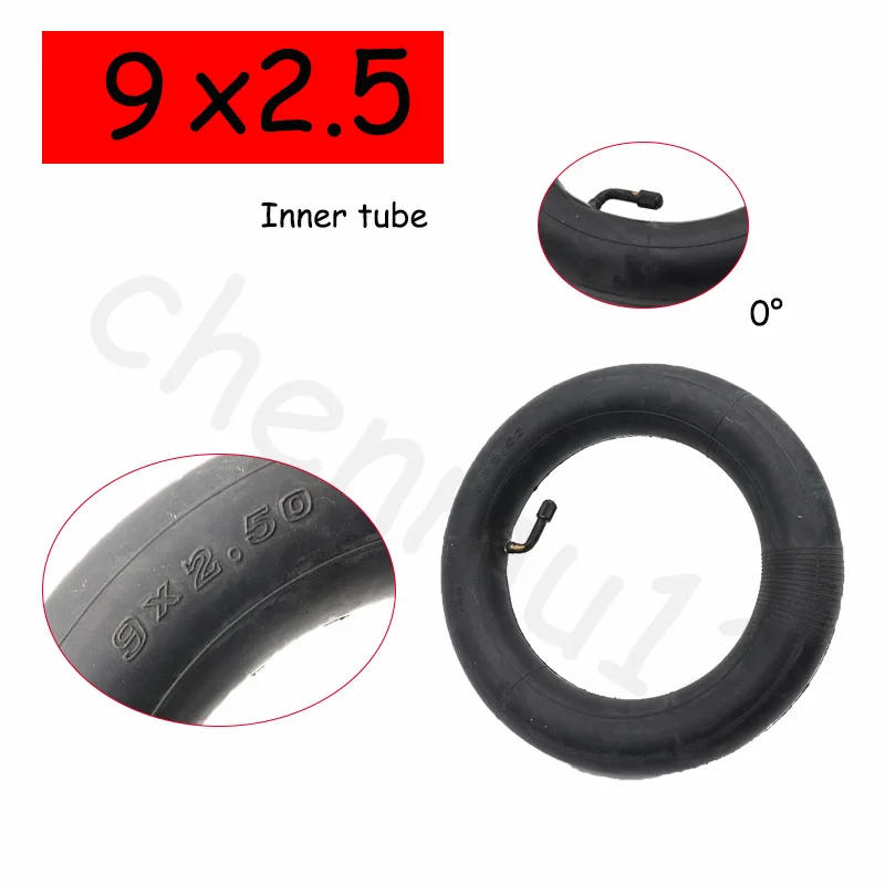 

9x2.5 high quality explosion-proof rubber inner tube for electric scooter inner tube replacement with 0 degree valve