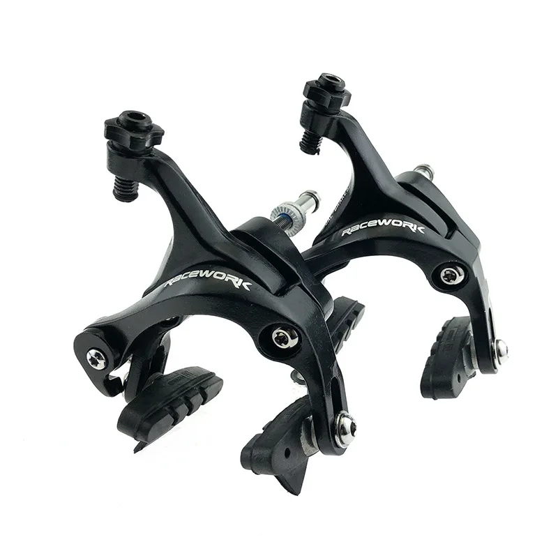 

Road Bike Aluminum Alloy Caliper Side Pull Brake Biaxial Linkage Type 700C Bicycle Brake Compatible C Brake