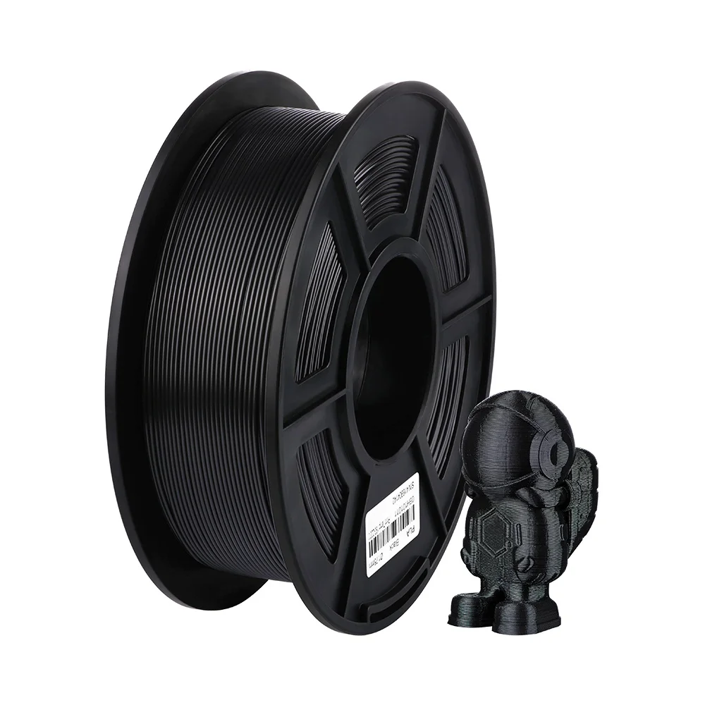 ANYCUBIC PLA Филамент 1,75 мм пластик для 3d принтера 1 кг/рулон аккуратная катушка без запутывания печати гладкий материал для печати - Цвет: Черный