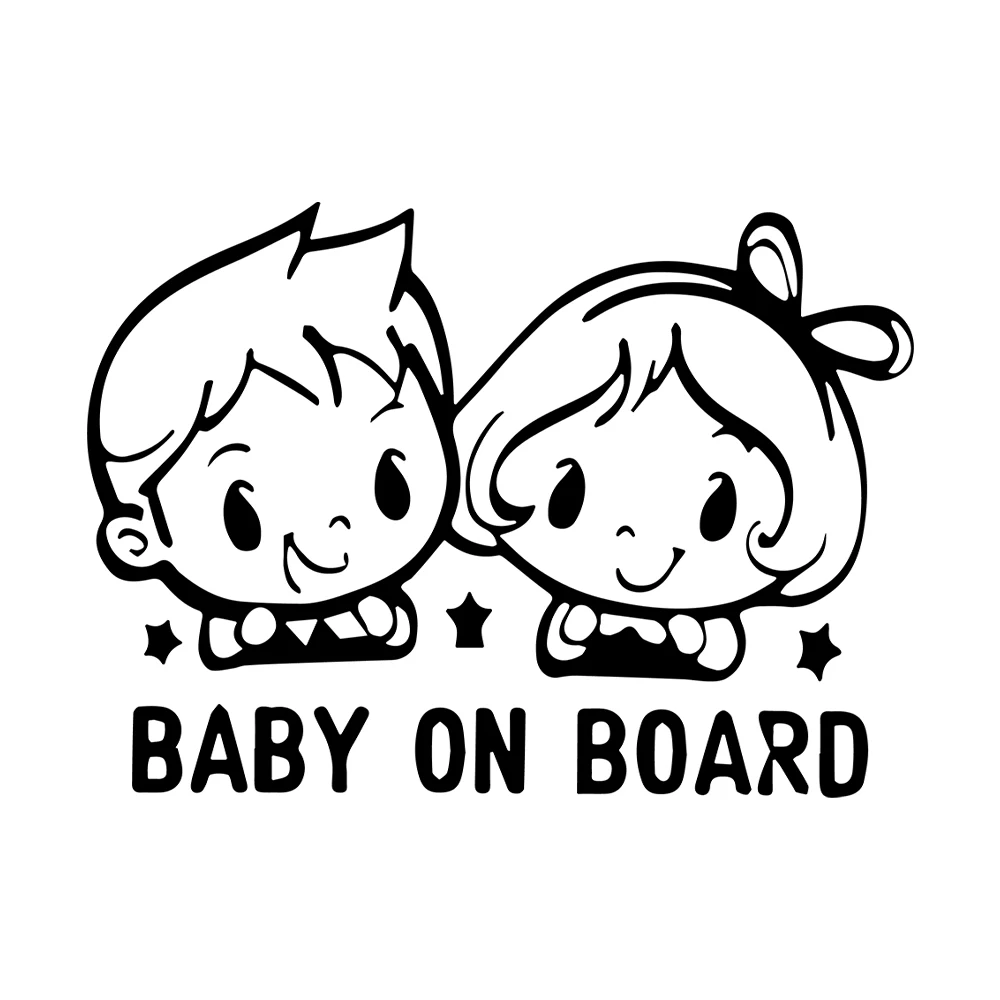 

16*12cm Car Body Bumper Sticker Baby On Board kkVinyl Car Window Stickers and Decals Car Styling Decoration For Auto Accessories