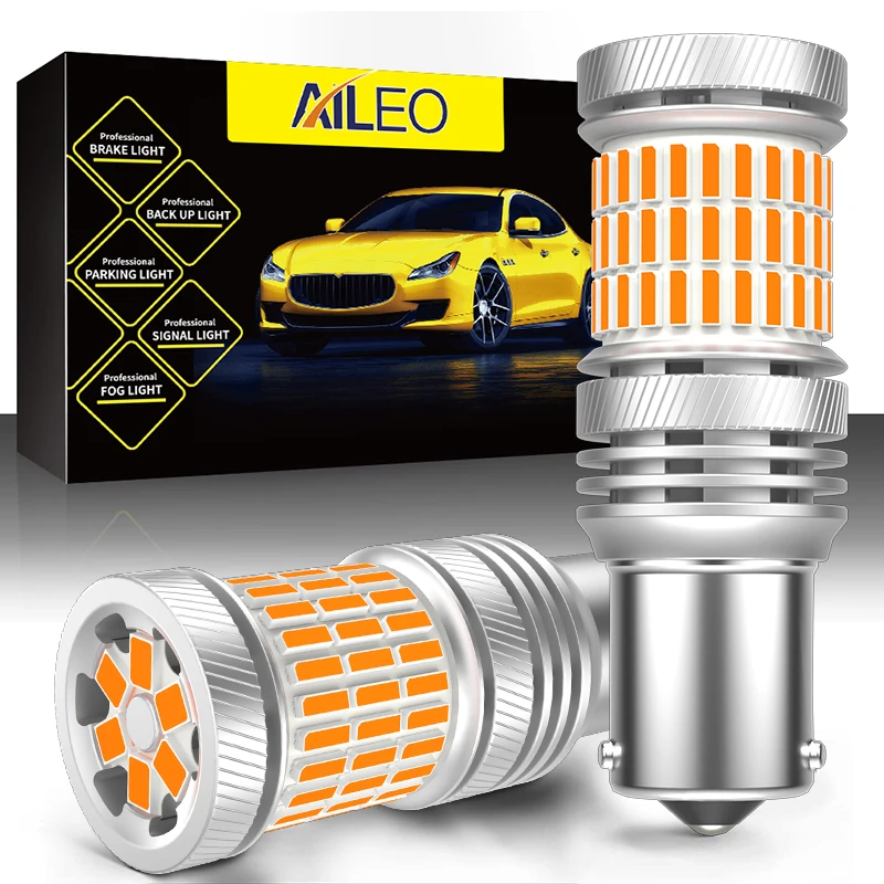 AILEO Canbus безошибочный сигнал поворота BA15S Светодиодная лампа P21W BAU15S PY21W