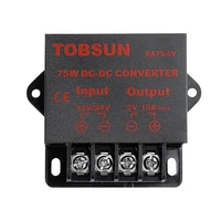 dc 12v 24v to dc 5v 15a 75w voltage regulator transformer converter step down buck module power supply for led solar tv cars