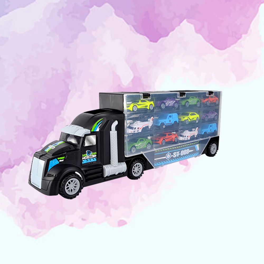 

12pcs Technology Series Loading Truck Car Model Technic Blocks Set Construction DIY Toys Enlighten For Children