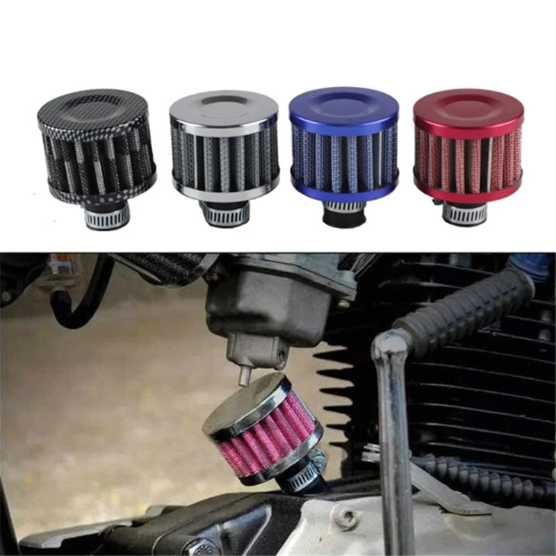 

Universal Interface Motorcycle Air Filters 12mm Car Cone Cold Air Intake Filter Turbo Vent Crankcase Breather