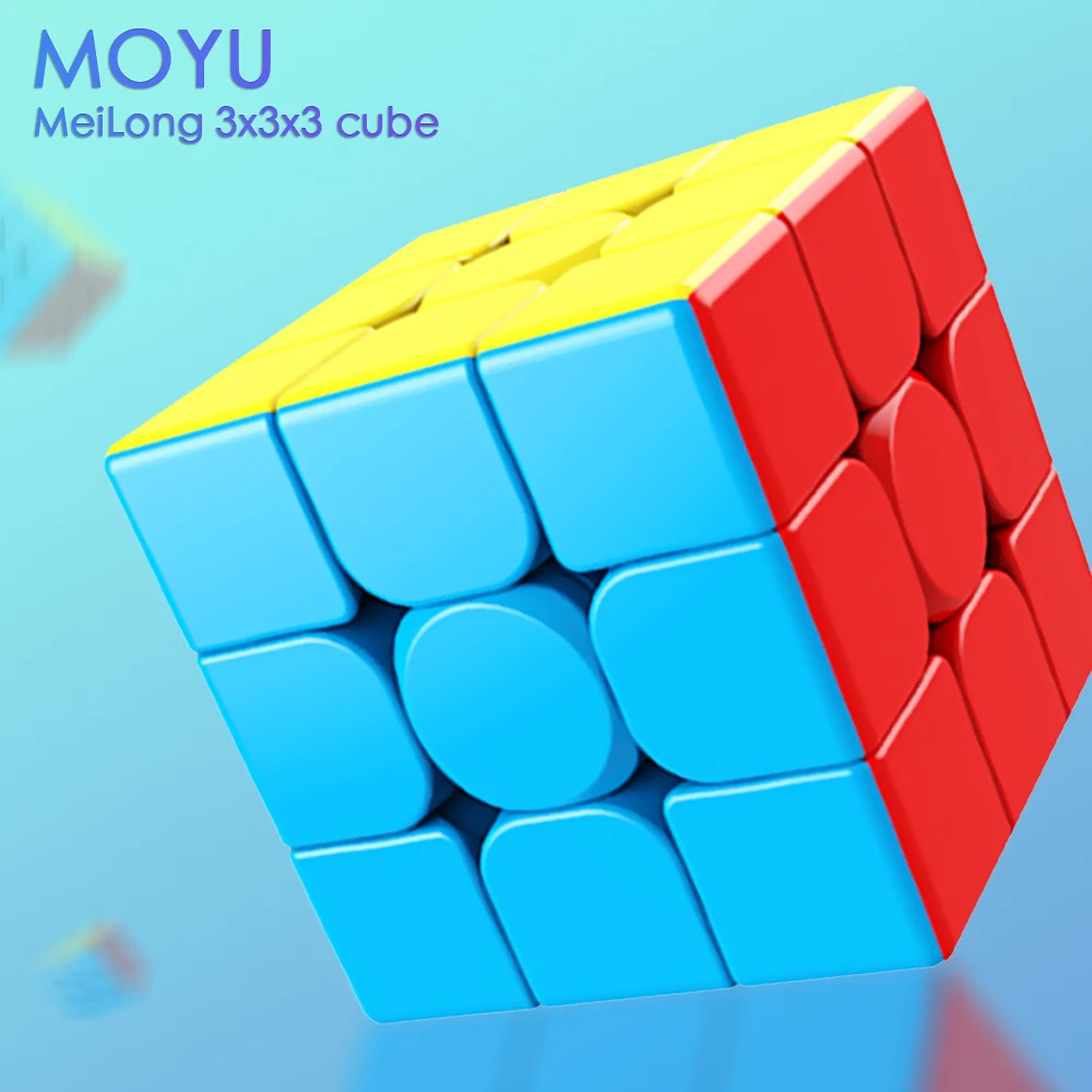 

MoYu 3x3x3 meilong magic cube stickerless cube puzzle professional speed cubes educational toys for students