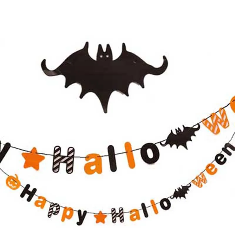 2020 Halloween Decoration for Home Pumpkin Foil Balloons Paper Garland Bat Cake Toppers Fireplace Scarf Party Supplies | Дом и сад
