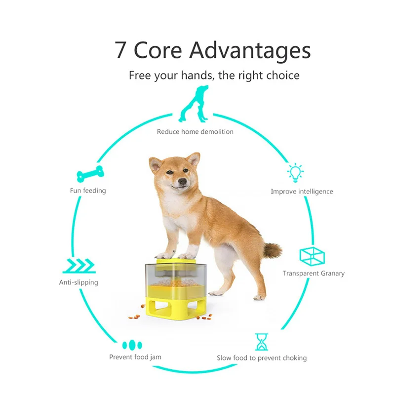 

Smart Pet Toys Interactive Dog Automatic Feeder Puzzle Catapult Funny Training Dog Toy