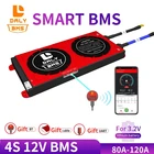BMS Дейли 3,2 v LifePO4 BMS 4S 12V 60A 80A 100A 120A 200A 250A PCM Bms LiNCM наладили Li-po 18650 Батарея-серые кисточки с BT Bluetooth с цифровым адресным интерфейсом