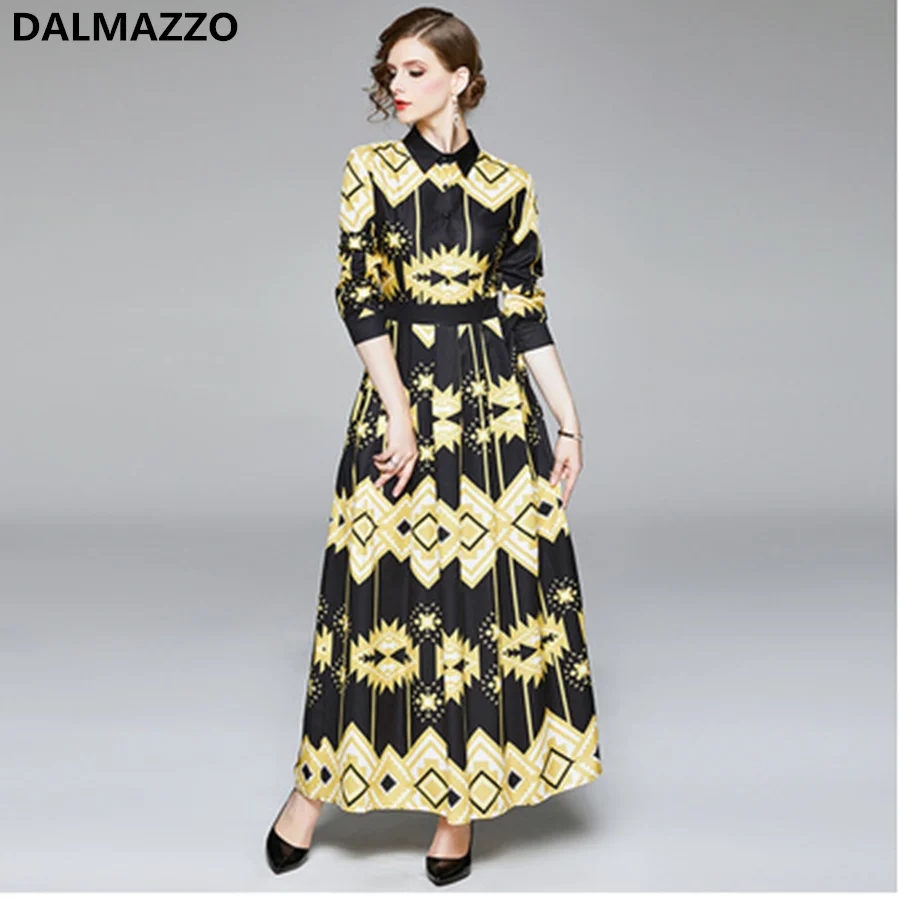 В винтажном стиле С принтом женская однобортная рубашка с длинными рукавами