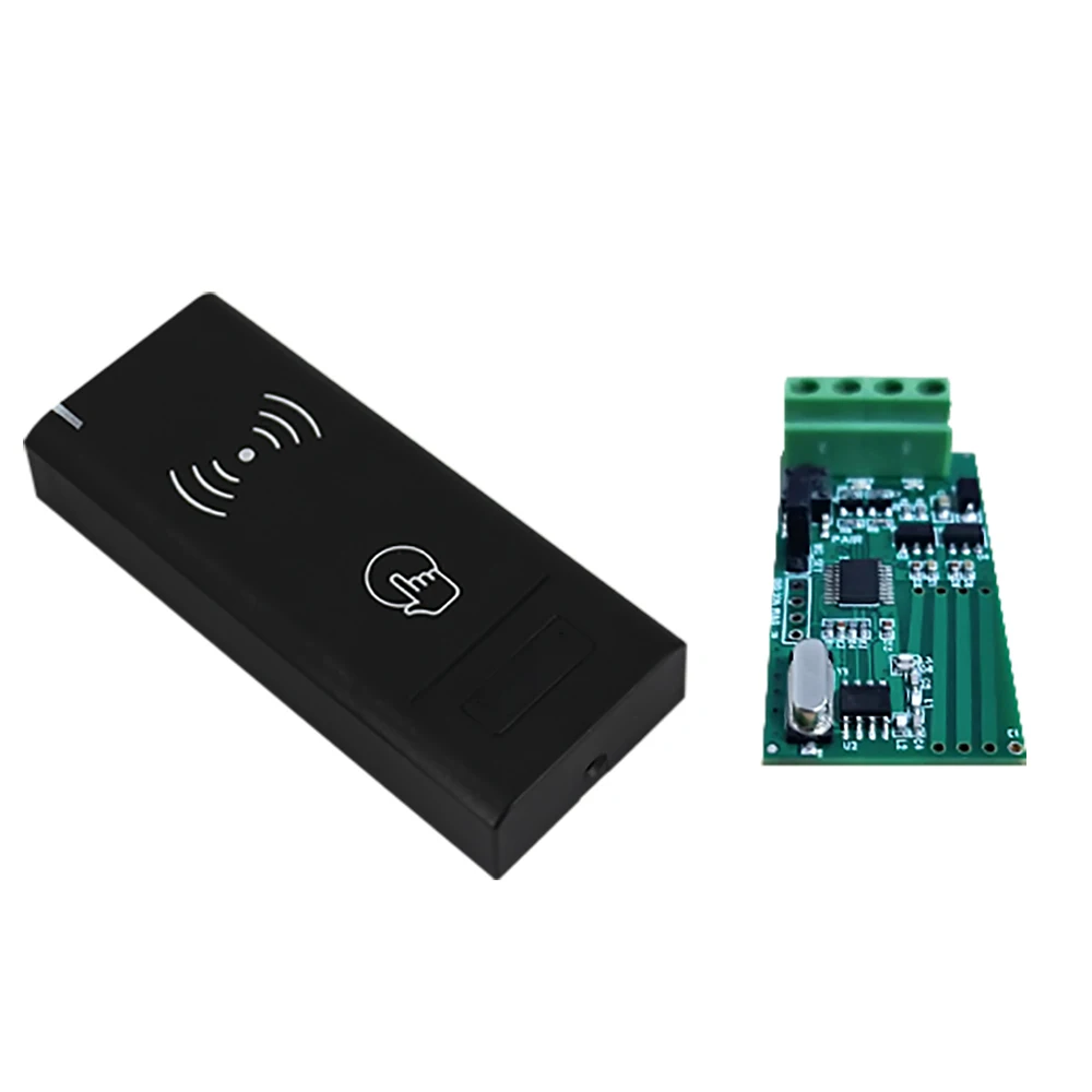433mhz wireless access control card reader wireless wiegand mf card reader for access control system free global shipping