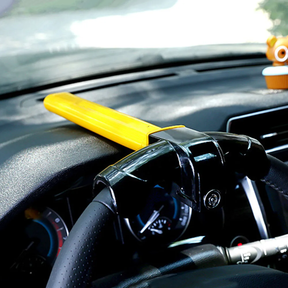 

Universal Car Steering Wheel Lock Heavy Duty Anti-theft Car/Van Security Rotary Steering Wheel Lock Enhance Automobile Security