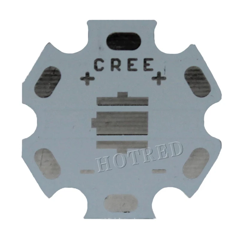 Бесплатная доставка! 20 мм CREE белый XML/XML2 T6 U2 LED PCB/алюминиевая Базовая