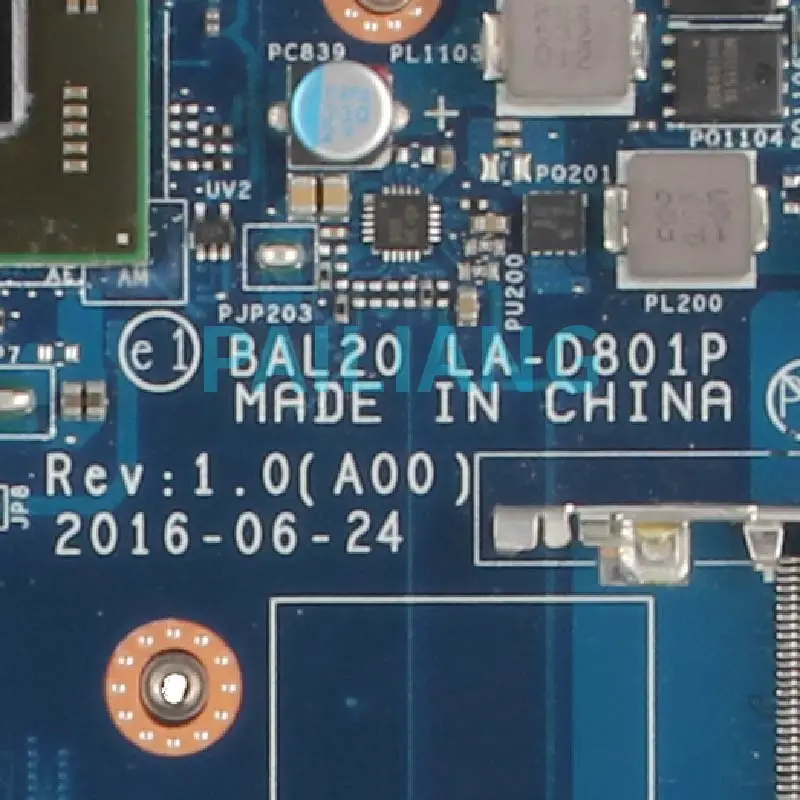 Материнская плата для ноутбука DELL Inspiron 5567 I7-7500U 0KFWK9 CN-0KFWK9 SR2ZV LA-D801P-216 DDR4