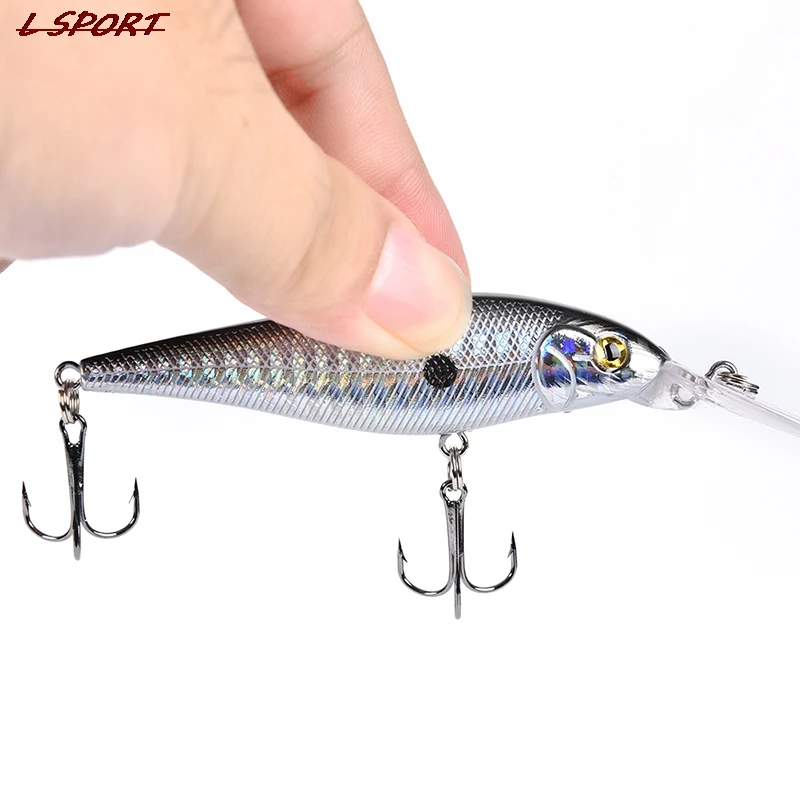 

11cm 10.5g Hard Bait Minnow Streak Fishing Lures Bass Fresh Water Hook Diving Perch Wobbler Fish