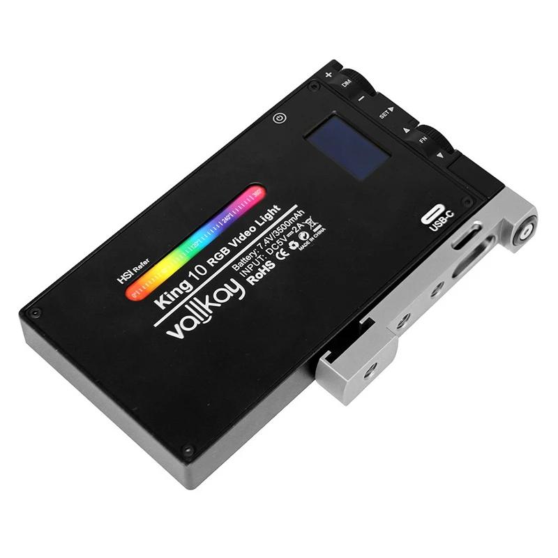 RGB 2500K 8500K полноцветный светодиодный светильник с регулируемой яркостью для