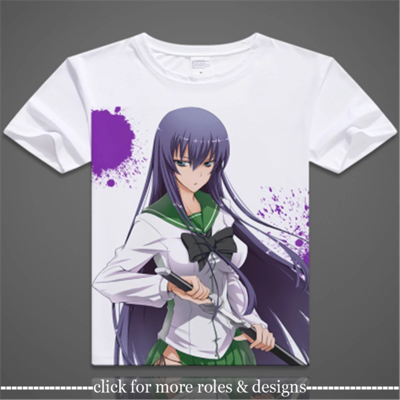 Футболка с коротким рукавом для детей и взрослых косплей учеников мёртвых Такаси